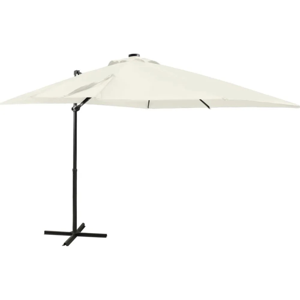 Online FinePRICE Riippuva aurinkovarjo tangolla ja LED-valoilla 250cm terrakotta
