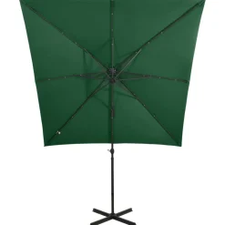 Online FinePRICE Riippuva aurinkovarjo tangolla ja LED-valoilla 250cm terrakotta