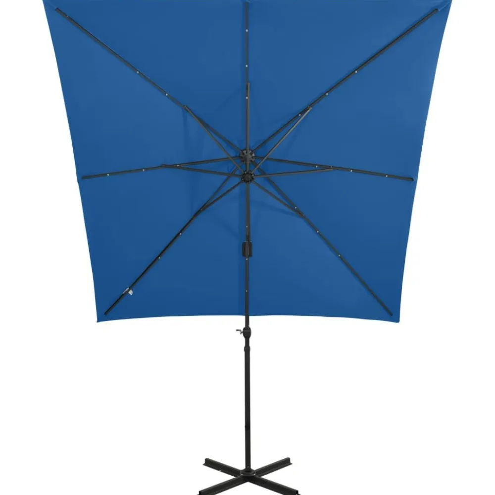 Online FinePRICE Riippuva aurinkovarjo tangolla ja LED-valoilla 250cm terrakotta
