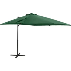 Online FinePRICE Riippuva aurinkovarjo tangolla ja LED-valoilla 250cm terrakotta