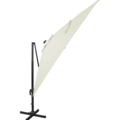 Clearance FinePRICE Riippuva aurinkovarjo 2 tangolla ja LED-valoilla 300 cm vihreä