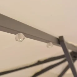 Sale FinePRICE Roikkuva päivänvarjo led-valoilla 300cm metallitanko hiekka