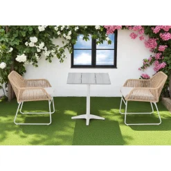 Baltic Garden Ruokailuryhmä Palermo pöytä, 70 cm, 2 kpl Seville tuolia