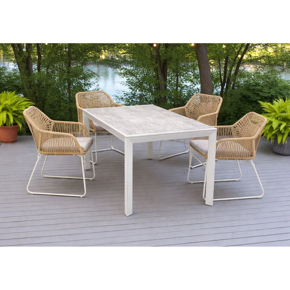 Outlet Baltic Garden Ruokailuryhmä Palermo pöytä, 200 cm, 4 kplSeville-nojatuolia