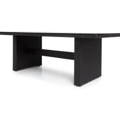 Comfort Garden Ruokailuryhmä Majestic/Thor Lyx 210cm pöytä + 6 tuolia musta/musta