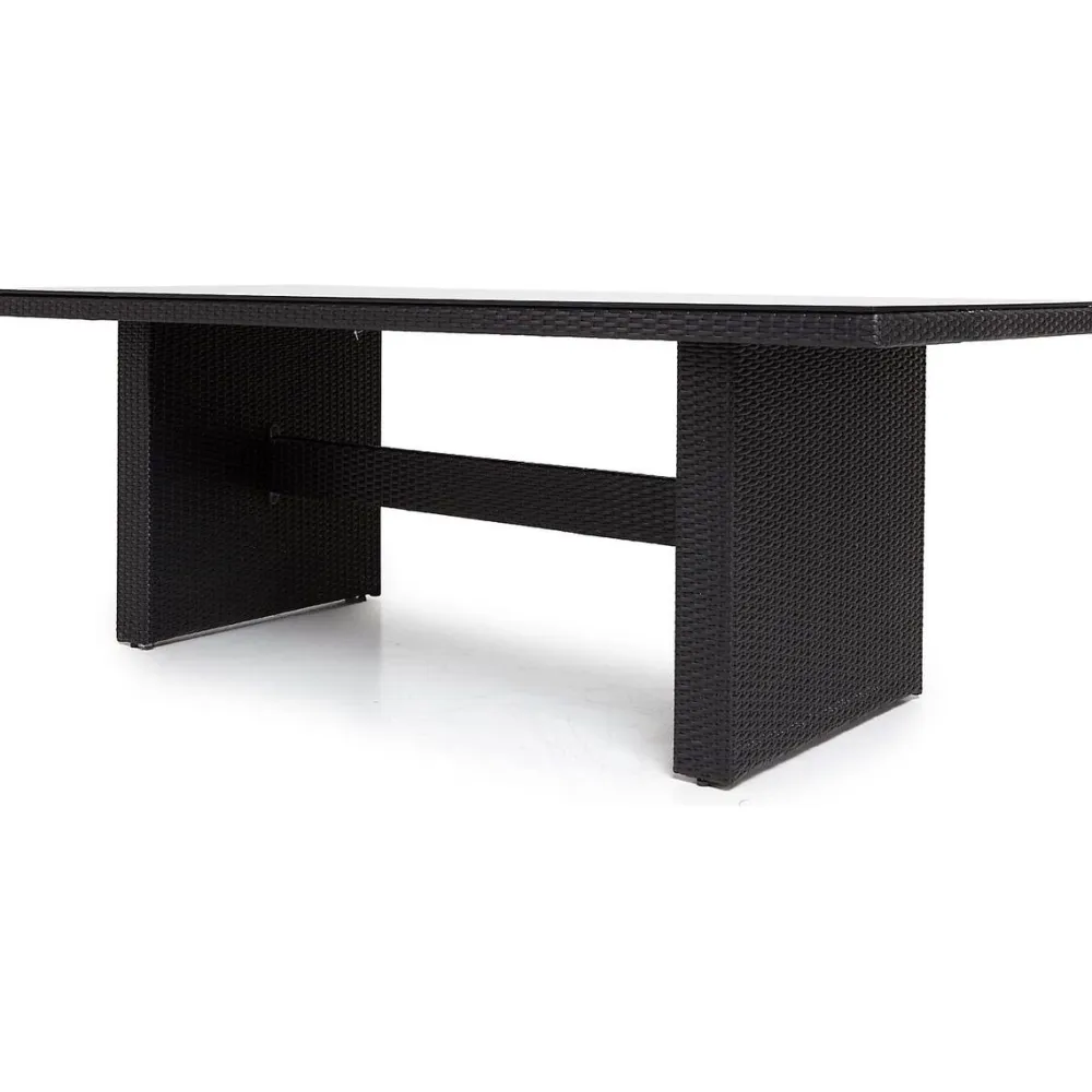 Comfort Garden Ruokailuryhmä Majestic/Thor Lyx 210cm pöytä + 6 tuolia musta/musta