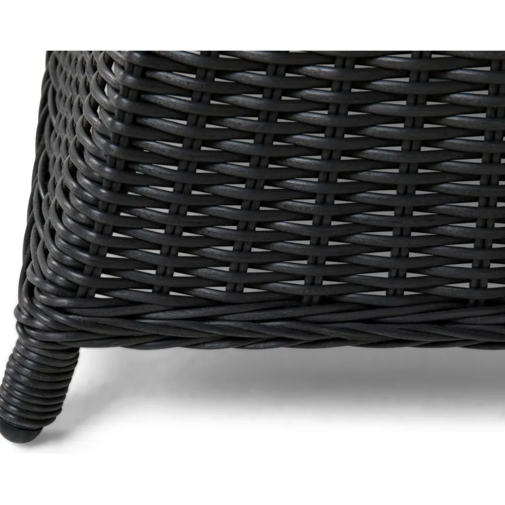 New Comfort Garden Ruokailuryhmä Marcus ø140 cm pöytä + 6 nojatuolia musta/harmaa