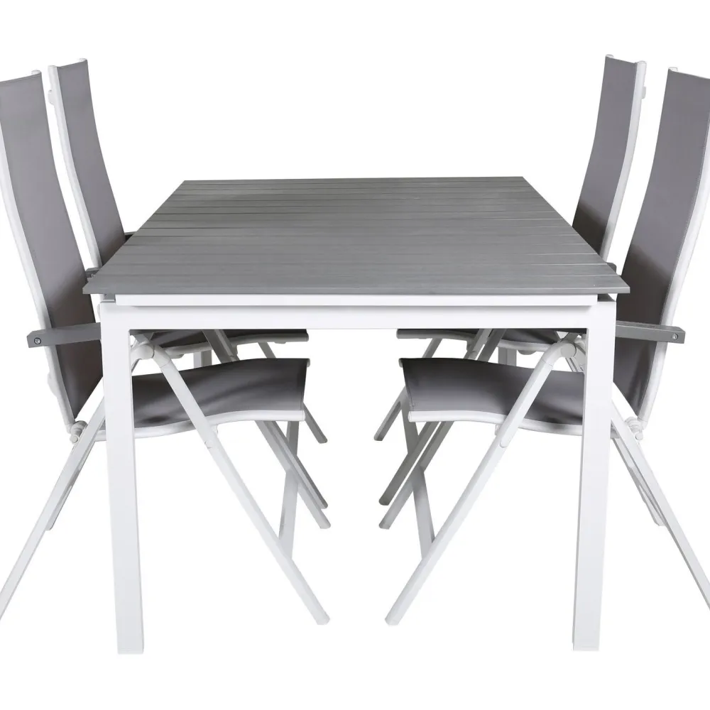Clearance Venture Home Ruokailuryhmä , 160x100cm Levels-pöytä + 4 Albany-tuolia