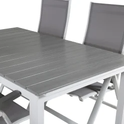Clearance Venture Home Ruokailuryhmä , 160x100cm Levels-pöytä + 4 Albany-tuolia