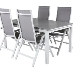 Clearance Venture Home Ruokailuryhmä , 160x100cm Levels-pöytä + 4 Albany-tuolia