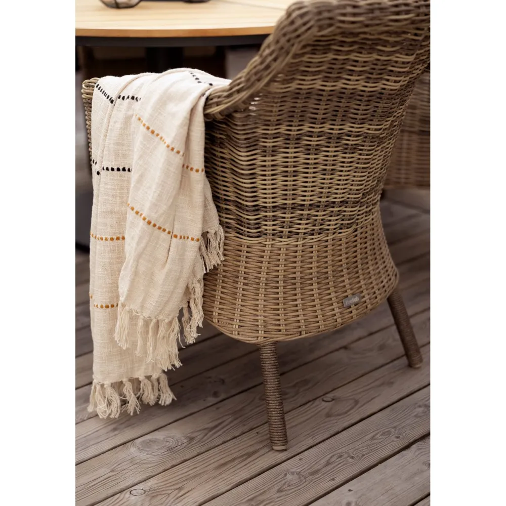 Online Brafab Ruokapöydän tuoli Lenora, ruskea/hiekka