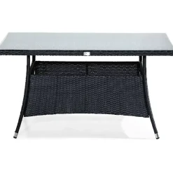 Discount Comfort Garden Ruokapöytä Thor 140cm 4-istuttava musta