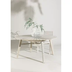 Sale Venture Home Ruokapöytä ulos Rives, Ø150cm valkoinen