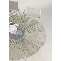 Sale Venture Home Ruokapöytä ulos Rives, Ø150cm valkoinen