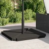 Discount FinePRICE Sateenvarjo painolevyt 4 kpl musta graniitti kolmiomainen 14 kg (18587)