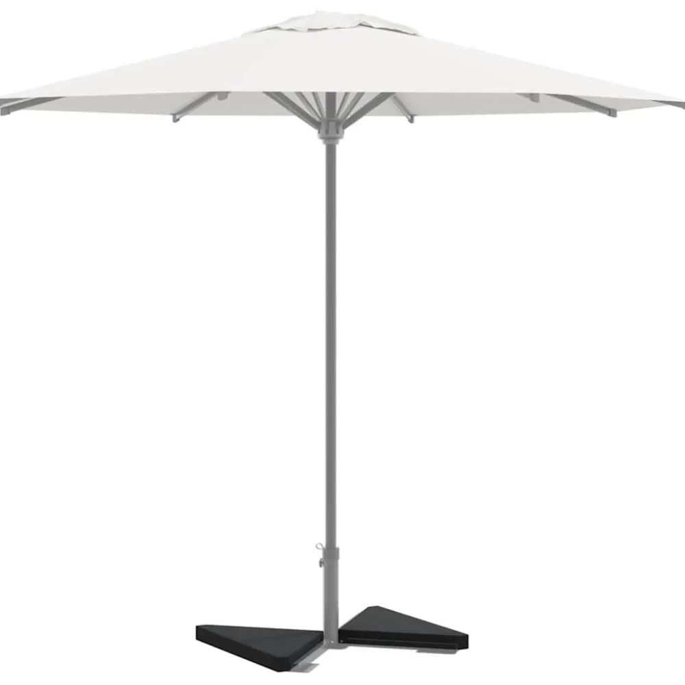 Discount FinePRICE Sateenvarjo painolevyt 2 kpl musta graniitti kolmiomainen 14 kg (00003)