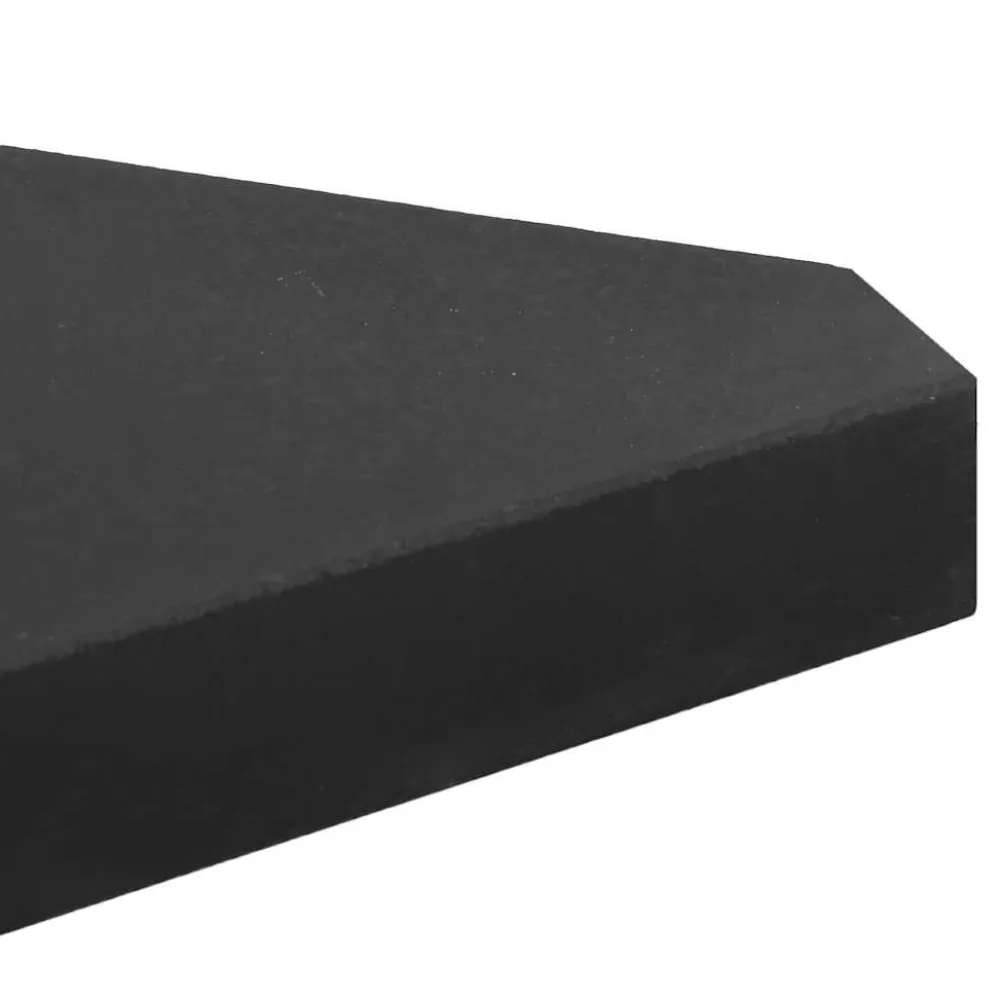 Discount FinePRICE Sateenvarjo painolevyt 2 kpl musta graniitti kolmiomainen 14 kg (00003)