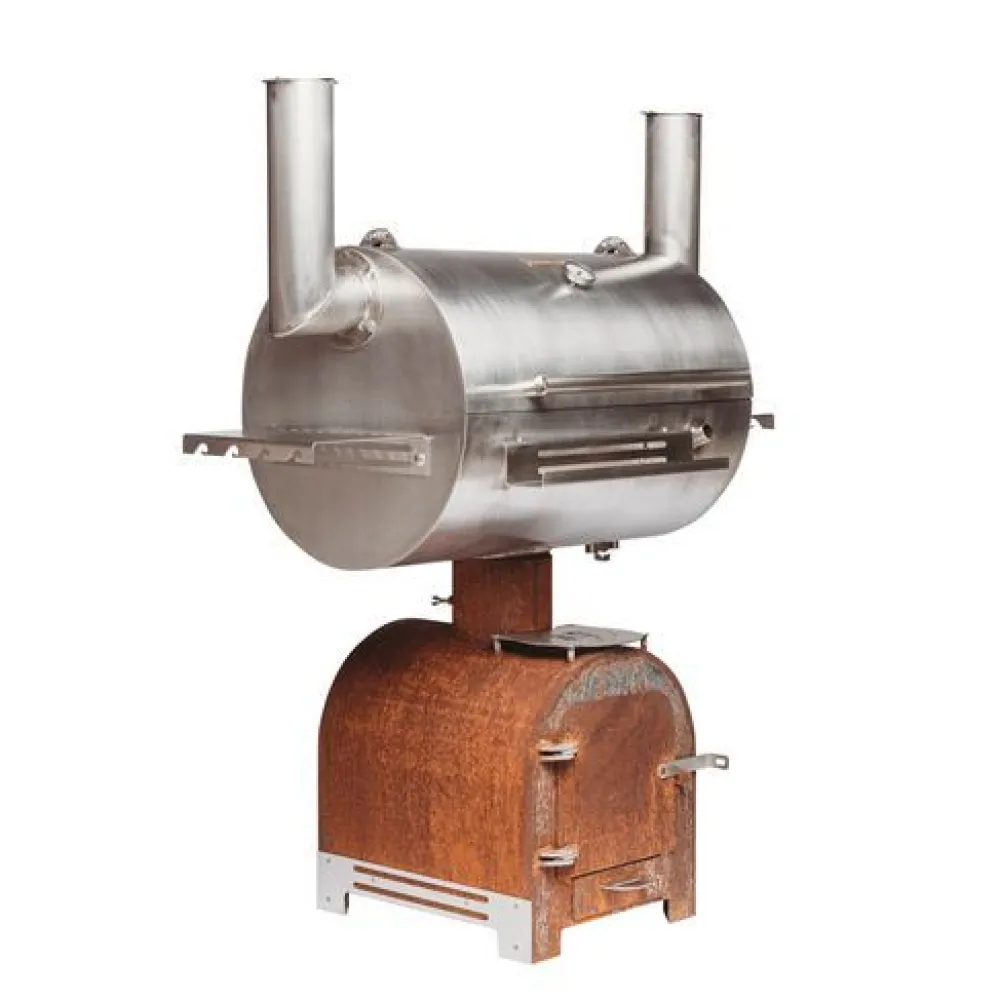 Discount GrillSymbol Savustusgrilli Smoky Beast Silver, 65x165x160cm
