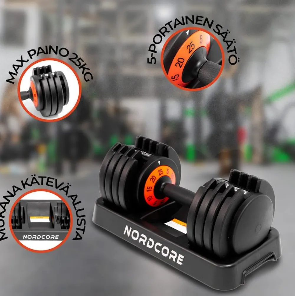 Sale Nordcore Säädettävä käsipaino Core 2kpl, 50kg