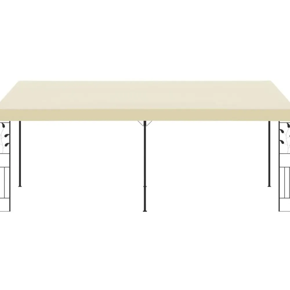 Outlet FinePRICE Seinään kiinnitettävä huvimaja 6x3x2,5 m kerma