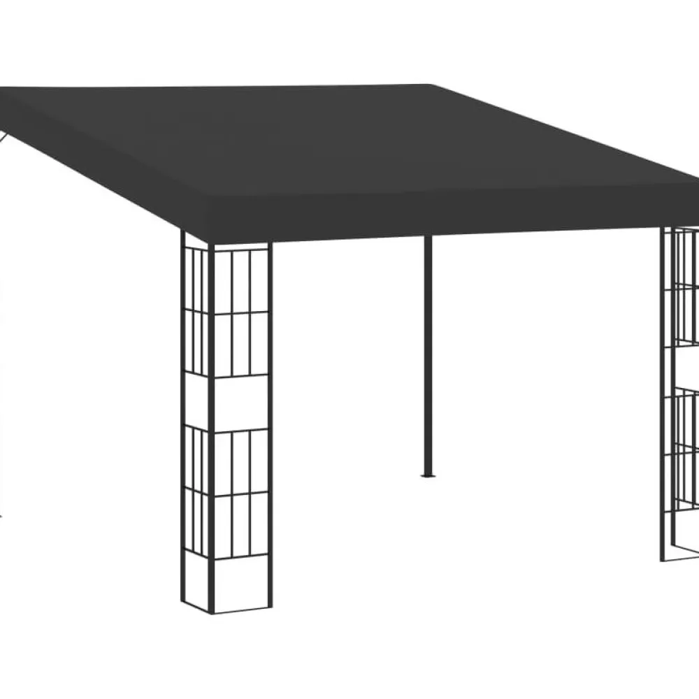 Hot FinePRICE Seinään kiinnitettävä huvimaja 3x3 m antrasiitti kangas