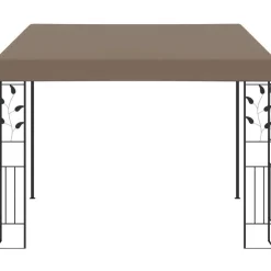 New FinePRICE Seinään kiinnitettävä huvimaja 3x3x2,5 m harmaanruskea