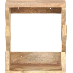 Hot FinePRICE Seinään kiinnitettävä rullalautateline 25x20x30 cm mangopuu