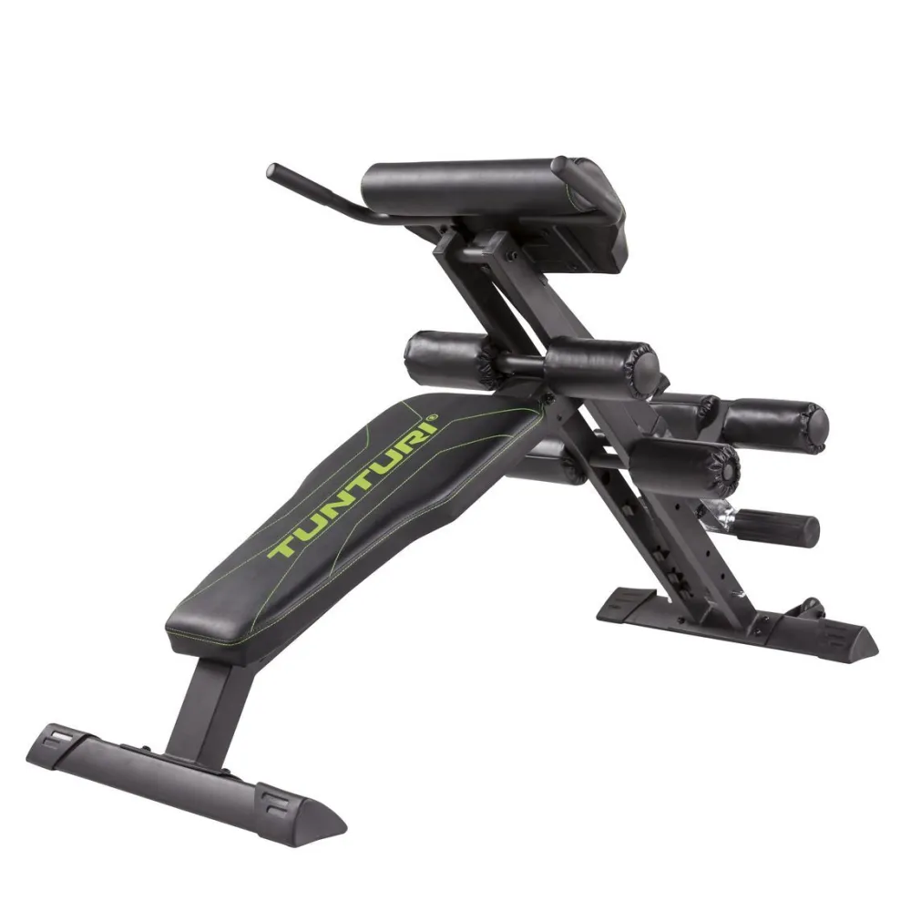 Discount Tunturi Selkä- ja vatsapenkki CT80 Core Trainer kokoontaitettava max. 150 kg