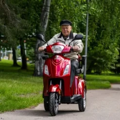 Outlet Kontio Motors Senioriskootteri Kontio SilverFox 2.0 metallinpunainen