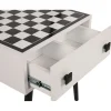 Linento Furniture Shakkipöytä Chesso, 50x50cm, musta/valkoinen