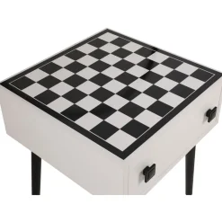 Linento Furniture Shakkipöytä Chesso, 50x50cm, musta/valkoinen