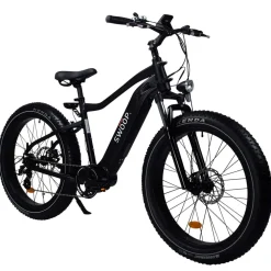 Sale Swoop Sähkömaastopyörä Fatbike Attacker, 26x4", 7 vaihdetta, musta