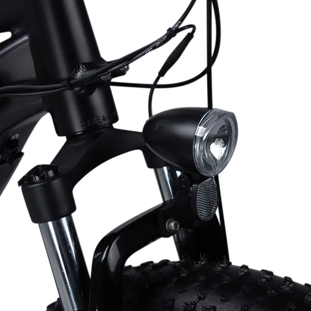 Sale Swoop Sähkömaastopyörä Fatbike Attacker, 26x4", 7 vaihdetta, musta