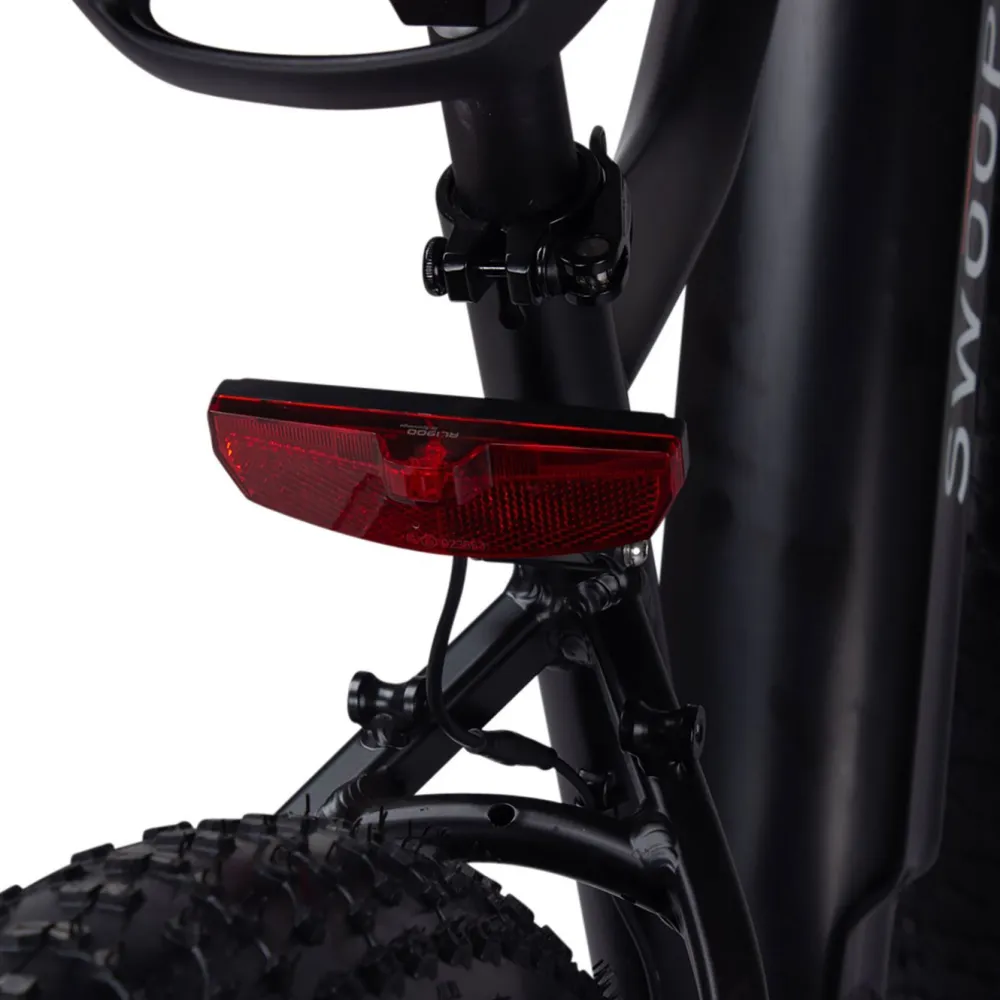 Sale Swoop Sähkömaastopyörä Fatbike Attacker, 26x4", 7 vaihdetta, musta