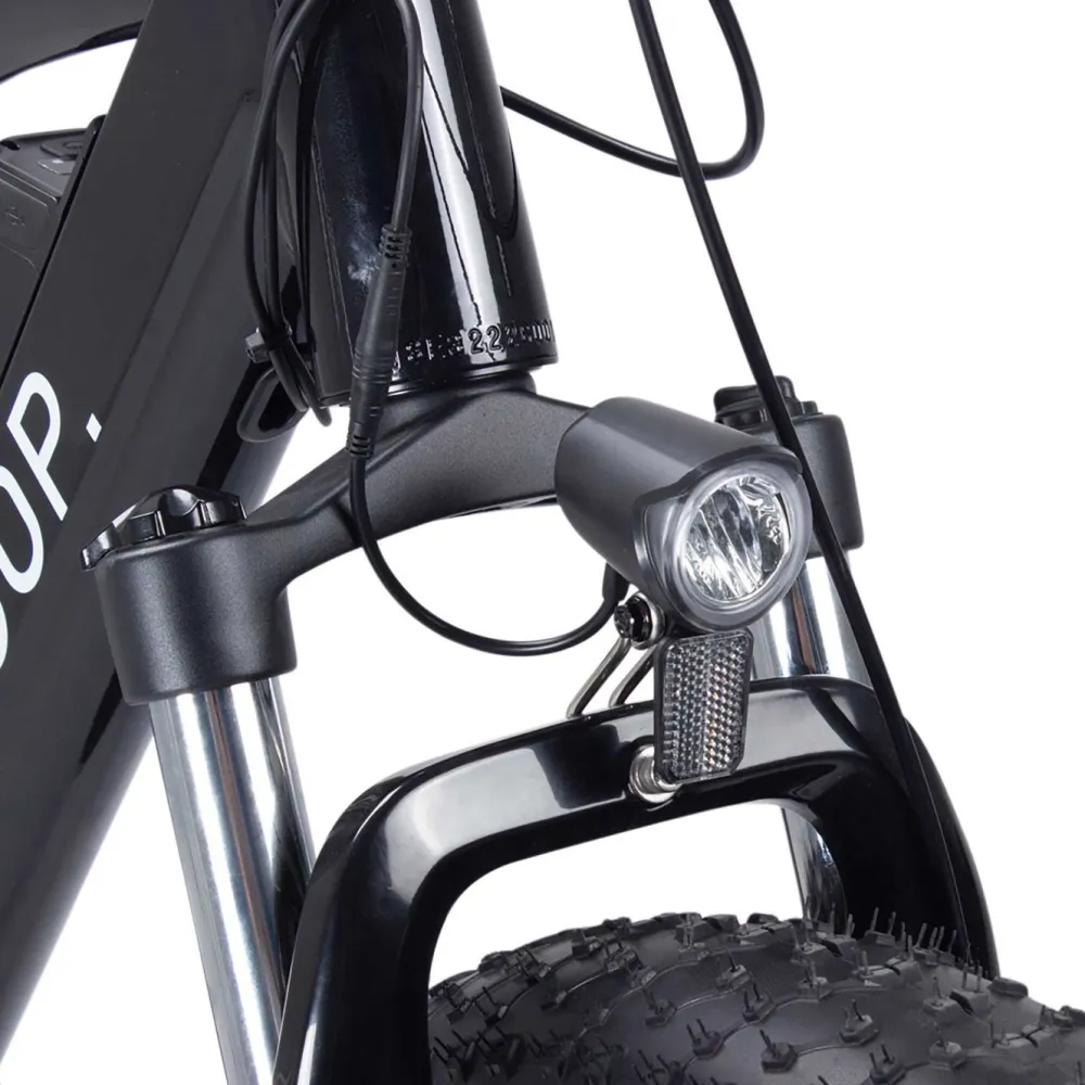 Online Swoop Sähkömaastopyörä Fatbike Ranger, 26x4", 7 vaihdetta, musta, 840 Wh akku