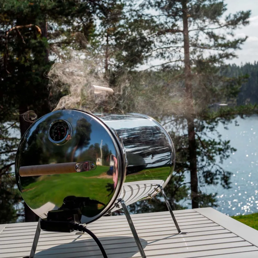 Online Kobe Sähkösavustin 1100W termostaatti 57 x 26 x 41 cm ruostumaton teräs