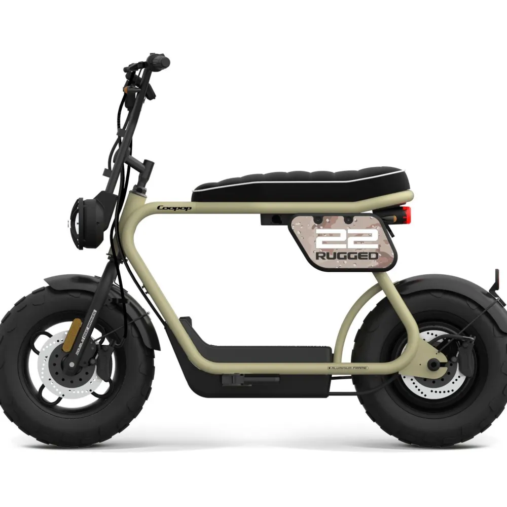 Sale Coopop Sähköskootteri Rugged, 25km/h, khaki