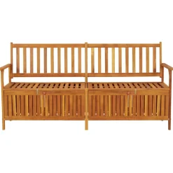Sale FinePRICE Säilytyspenkki 148 cm, akaasiapuu Ruskea