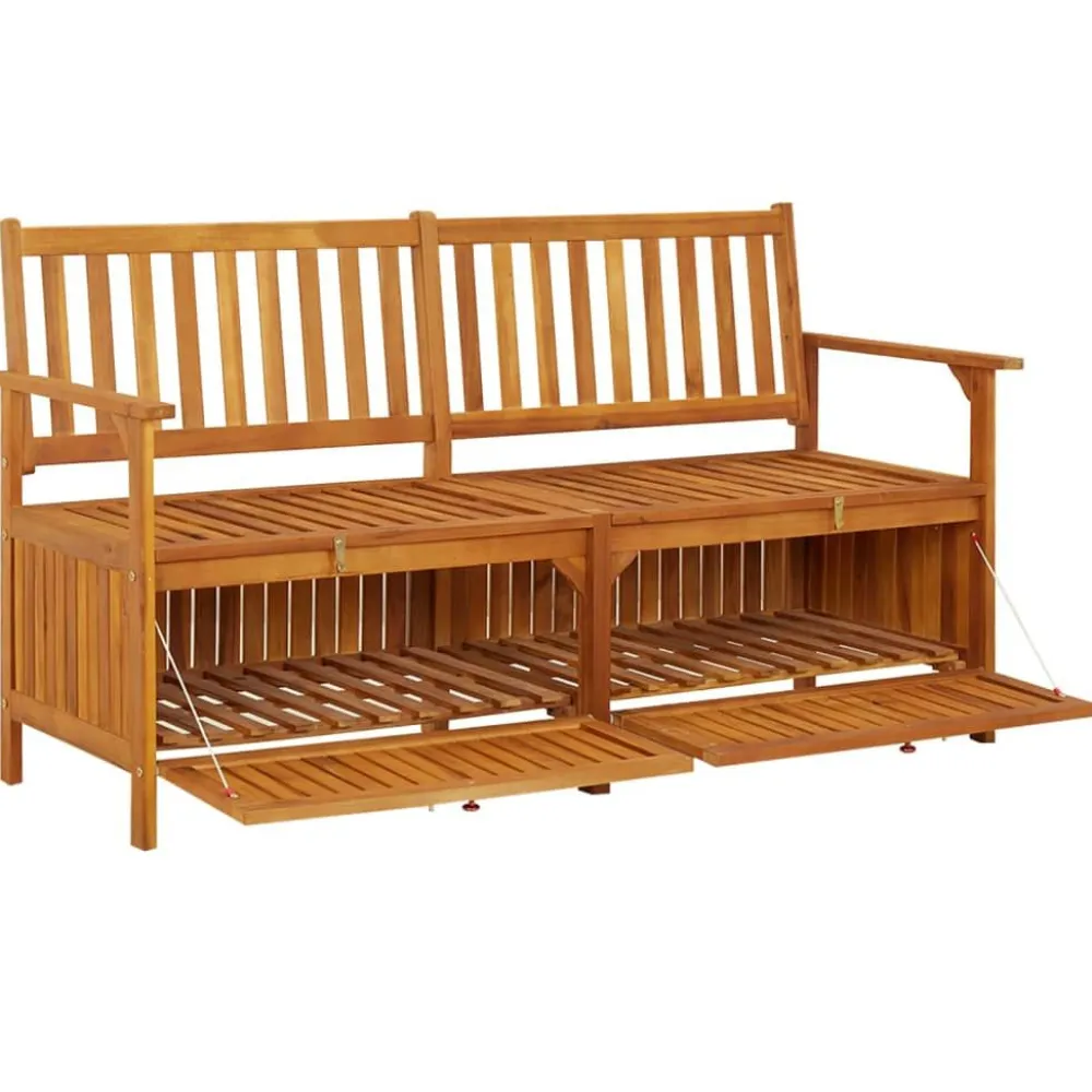 Sale FinePRICE Säilytyspenkki 148 cm, akaasiapuu Ruskea