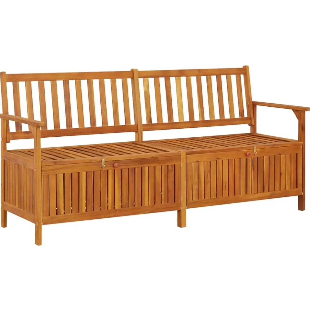 Sale FinePRICE Säilytyspenkki 148 cm, akaasiapuu Ruskea