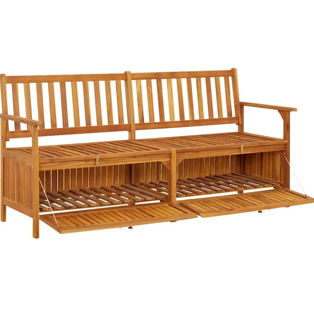 Sale FinePRICE Säilytyspenkki 148 cm, akaasiapuu Ruskea