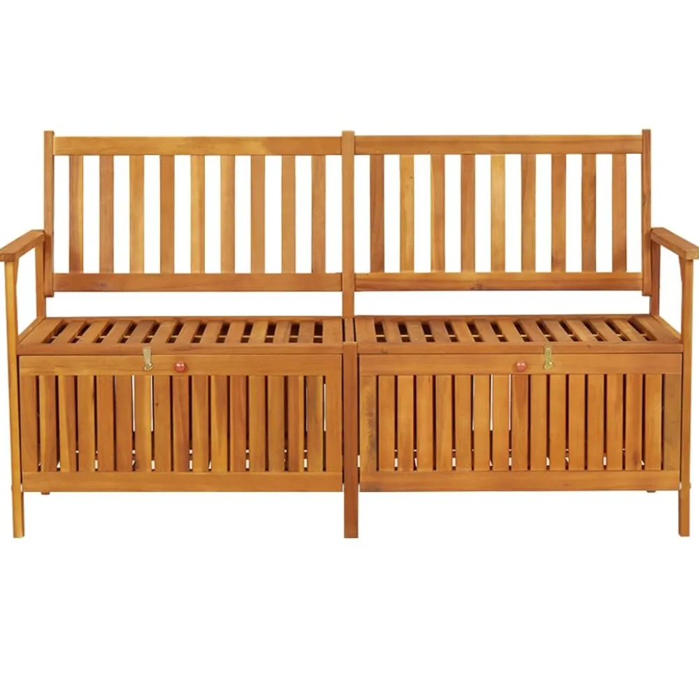 Sale FinePRICE Säilytyspenkki 148 cm, akaasiapuu Ruskea