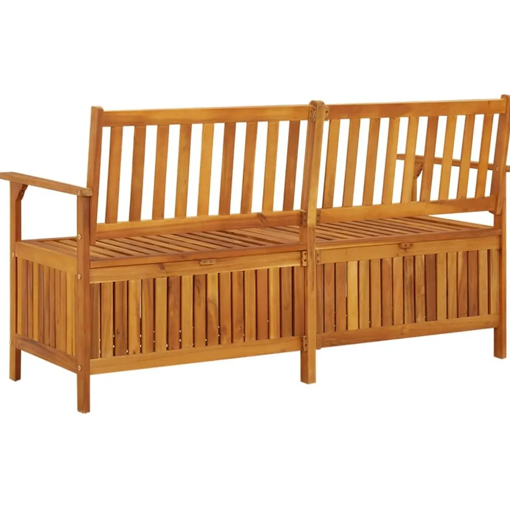 Sale FinePRICE Säilytyspenkki 148 cm, akaasiapuu Ruskea