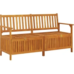 Sale FinePRICE Säilytyspenkki 148 cm, akaasiapuu Ruskea