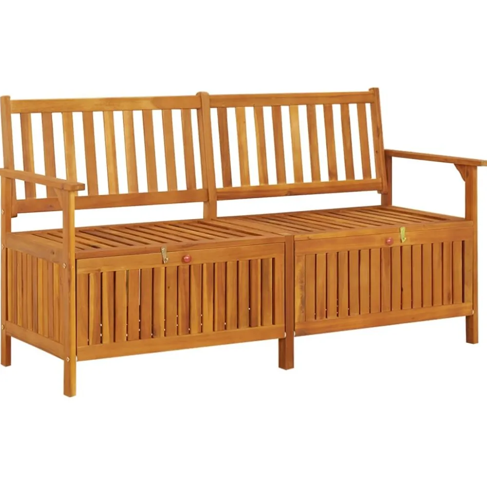 Sale FinePRICE Säilytyspenkki 148 cm, akaasiapuu Ruskea