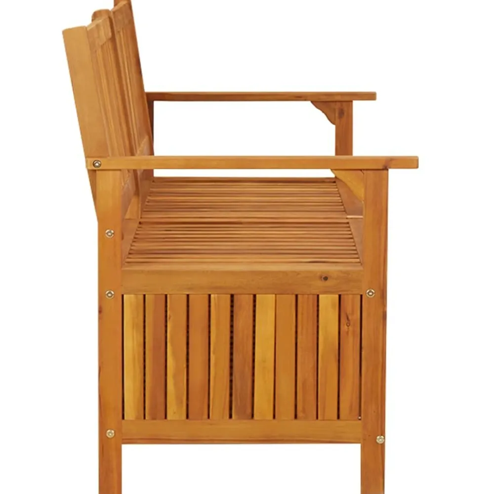 Sale FinePRICE Säilytyspenkki 148 cm, akaasiapuu Ruskea
