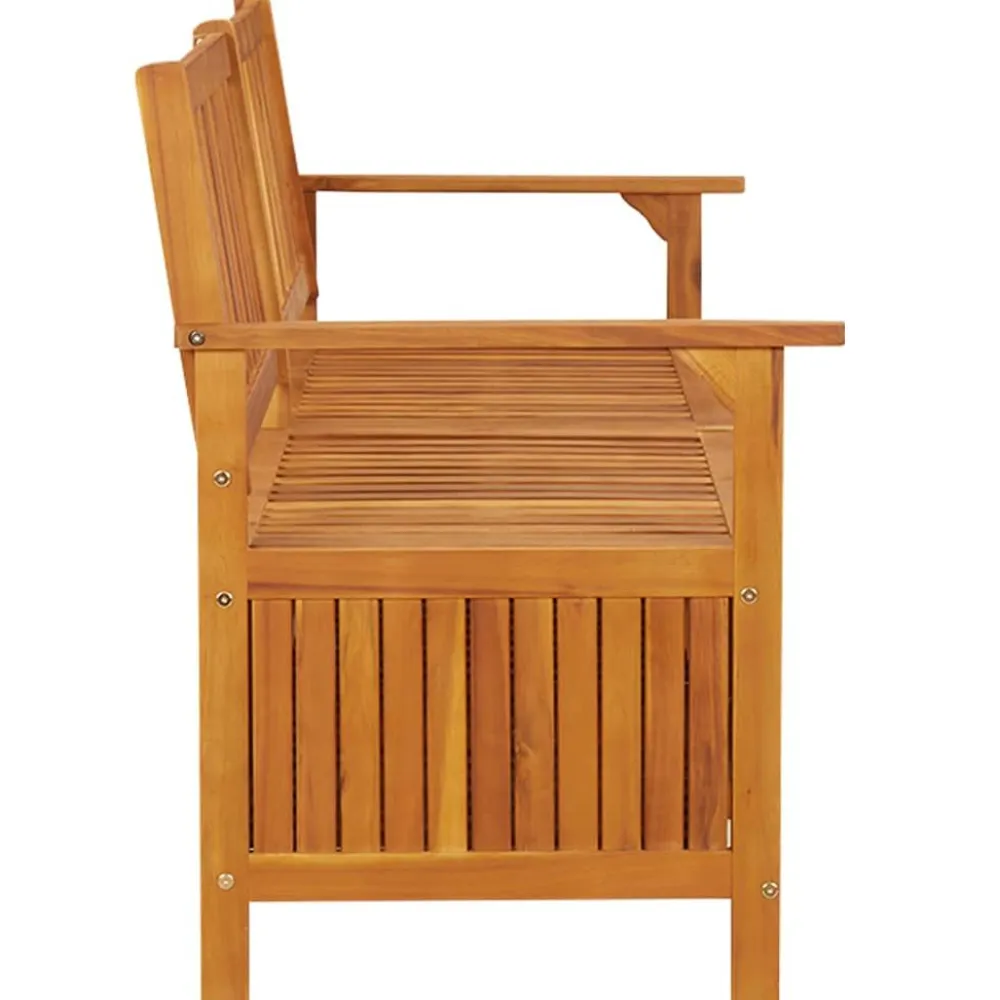 Sale FinePRICE Säilytyspenkki 148 cm, akaasiapuu Ruskea