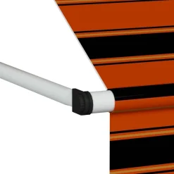 Hot FinePRICE Sisäänkelattava markiisi 200 cm oranssi ja ruskea