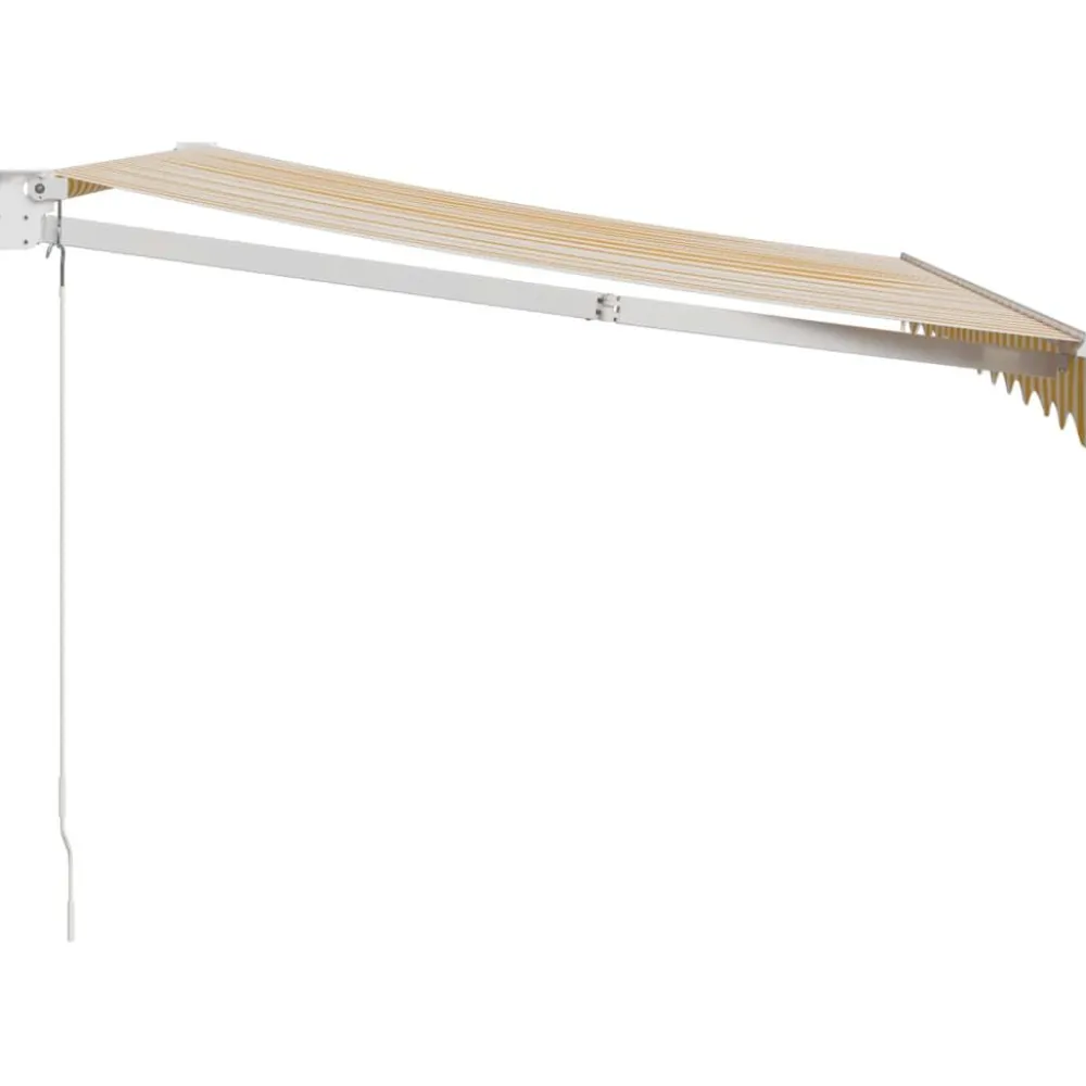 Discount FinePRICE Sisäänkelattava markiisi keltavalk. 3,5x2,5 m kangas/alumiini