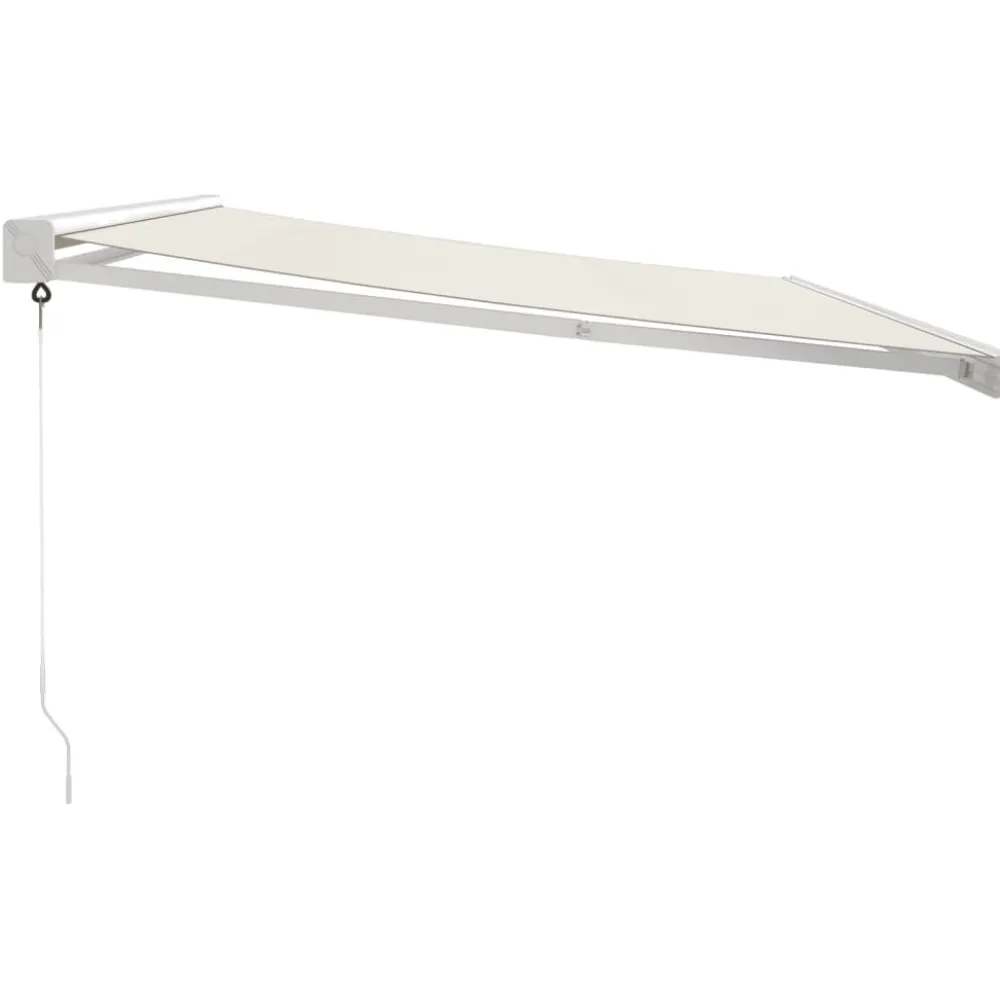 Discount FinePRICE Sisäänkelattava markiisi kerma 4x3 m kangas/alumiini